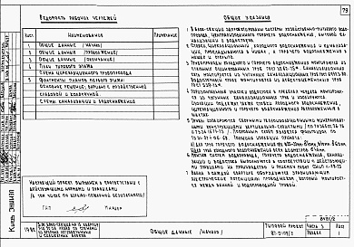 Состав альбома. Типовой проект 87-0109/2Альбом 2 Часть 1.86, 2,3,4,5,6 Архитектурно-строительные чертежи, отопление и вентиляция, водоснабжение и канализация, газоснабжение, электрооборудование, связь и сигнализация выше отм.0.000