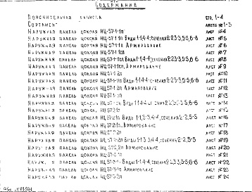 Состав альбома. Шифр НК-168-02п ЦокольныеАльбом 1 Рабочие чертежи Часть 1
