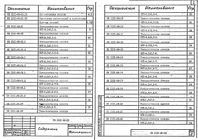 Состав альбома. Шифр СК1101-88 КоллекторыАльбом 1 Рабочие чертежи