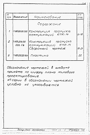 Состав альбома. Серия 03.005-5 КонструкцииАльбом 2-13 Конструкция и пропуска коммуникаций КПК-14. Рабочие чертежи