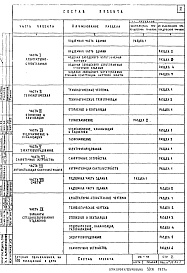 Состав альбома. Типовой проект VII-71Часть 1 Раздел 2 Архитектурно-строительные чертежи узлов и деталей надземной части здания