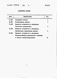 Состав альбома. Типовой проект 812-1-088.86Альбом 4  Ведомость потребности в материалах