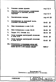 Состав альбома. Типовой проект И-522А/78Часть 2-ОВ Раздел 1/0 Отопление и вентиляция. Подземная часть  здания (с конвекторами "комфорт" теплоноситель 95-70С). Дополнение 5