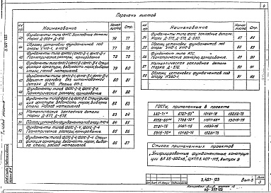 Состав альбома. Серия 3.407-123 ФундаментыВыпуск 3 Закрепления опор на скале 