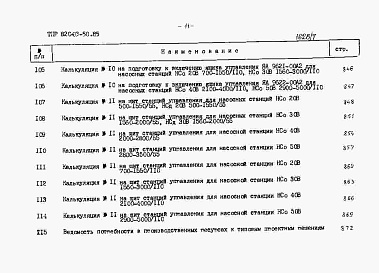 Состав альбома. Типовой проект 820-03-50.85Альбом 7 Сметы Книги 1-4