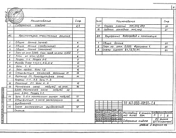 Состав альбома. Типовой проект 147-000-991.97Альбом 2 Архитектурно-строительные решения. Внутренний водопровод и канализация. Отопление и вентиляция. Электроосвещение внутреннее. Системы связи.    