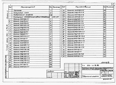 Состав альбома. Типовой проект 252-4-75.91Альбом 6 Строительные изделия