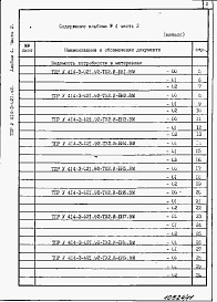 Состав альбома. Типовой проект У.414-3-021.92Альбом 4 Часть 2. Ведомости потребности в материалах   ТХ 2. И - БН 1 - 25.ВМ