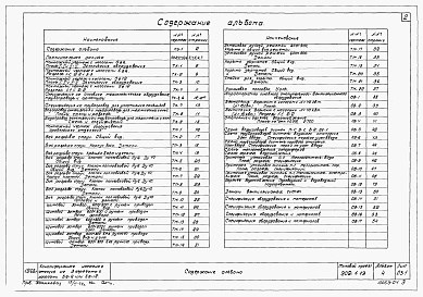 Состав альбома. Типовой проект 902-1-19Альбом 4 Технологическая, механическая и санитарно-техническая части. При глубинах заложения подводящего коллектора 4; 5,5 и 7 м