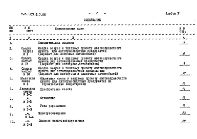 Состав альбома. Типовой проект 503-6-7.86Альбом 5 Сметы     