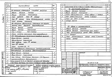 Состав альбома. Типовой проект 144-204-37.13.90Альбом 2 Отопление и вентиляция (основное решение). Отопление и вентиляция (отопление от магистральной сети, вариант - газоснабжение.. Водоснабжение и канализация (основное решение). Водоснабжение и канализация (горячее водоснабжен