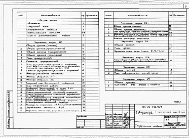 Состав альбома. Типовой проект 184-24-238.13.87Альбом 1 Архитектурно-строительная, санитарно-техническая и электротехническая части