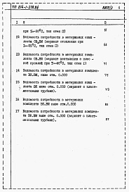 Состав альбома. Типовой проект 214-1-279.84Альбом 3  Ведомость потребности в материалах      