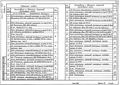 Состав альбома. Типовой проект 407-03-497.88Альбом 4 Строительные конструкции. Конструкции металлические     