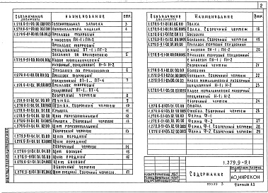Состав альбома. Серия 1.279.9-9 ВстроенноеВыпуск 1 Прилавки торговые секционные с навесом и без навеса. Навесы металлические разборные секционные. Указания по применению и рабочие чертежи 