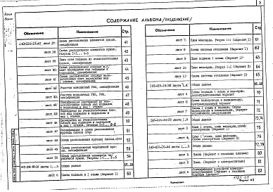 Состав альбома. Типовой проект 143-216-10Альбом 1 Архитектурно-строительные чертежи. Чертежи по инженерному оборудованию