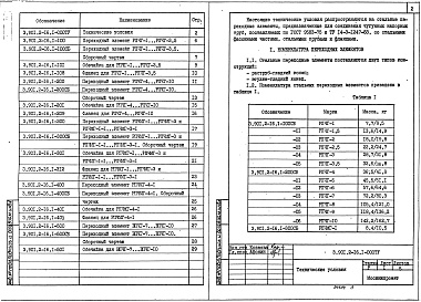Состав альбома. Серия 3.901.2-16 КонструкцииВыпуск 1 Стальные переходные элементы. Рабочие чертежи 