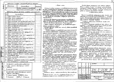 Состав альбома. Типовой проект 214-3-25.88Альбом 4 Основные положения по производству строительно-монтажных работ