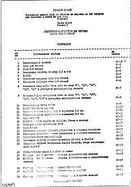 Состав альбома. Типовой проект II-29-160Часть 1/2-9 Раздел 1 Архитектурно-строительные чертежи жилой части здания