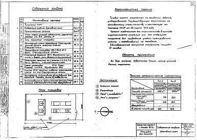 Состав альбома. Типовой проект 290-1-20Альбом 1 Архитектурно-строительная часть, электроосвещение