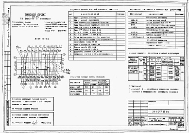 Состав альбома. Типовой проект 211-1-247.83Альбом 3 Отопление и вентиляция