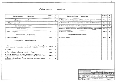 Состав альбома. Типовой проект 902-2-320Альбом 3 Блок емкостей АМ-160. Контактные резервуары