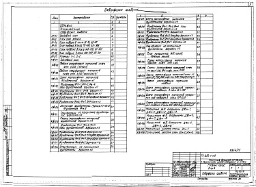 Состав альбома. Типовой проект 252-1-113Альбом 11Архитектурные решения, конструкции железобетонные ниже отм.0.000