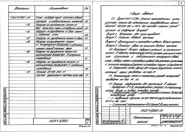 Состав альбома. Серия 1.423.1-5/88 КолонныВыпуск 0 Материалы для проектирования