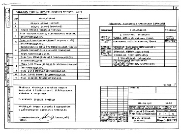 Состав альбома. Типовой проект 179-04в.13.87Альбом 5 ЭЛ Электрооборудование. ДО Диспетчеризация инженерного оборудования. СС Связь и сигнализация