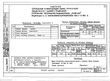 Состав альбома. Типовой проект 96-036.2Альбом 1 Часть 01 Архитектурно-строительные чертежи ниже отм.0.000. Часть 02 Отопление и вентиляция ниже отм.0.000. Часть 03 Водоснабжение и канализация ниже отм.0.000