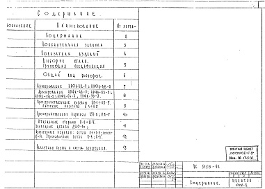 Состав альбома. Шифр РС5158-92 ФасадныеАльбом 1 Рабочие чертежи