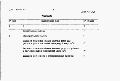 Состав альбома. Типовой проект 815-45.86Альбом 4 Сметы.      
