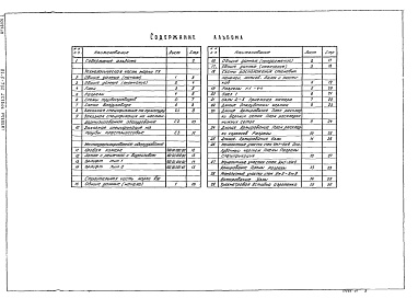 Состав альбома. Типовой проект 902-3-18Альбом 1 Технологическая, строительная части, нестандартизированное оборудование     