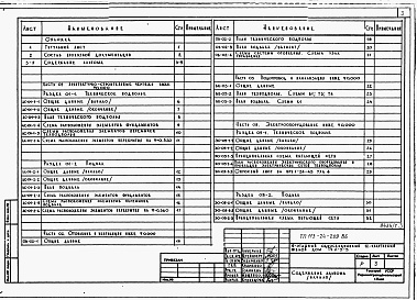 Состав альбома. Типовой проект 113-24-209.86Альбом 1 Части 01,02,03,05,1,2,3,4,5,6 Архитектурно-строительные чертежи ниже и выше отметки 0.000. Отопление и вентиляция. Водопровод и канализация. Электроосвещение. Газоснабжение. Электрооборудование. Устройства связи