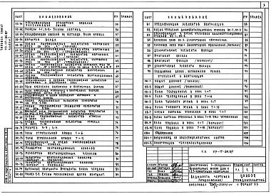 Состав альбома. Типовой проект 113-17-84.85Альбом 1 Архитектурно-строительные, санитарно-технические и электротехнические чертежи