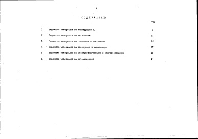 Состав альбома. Типовой проект 903-4-133.13.87Альбом 4 Ведомости потребности в материалах