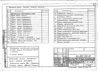 Состав альбома. Типовой проект 144-000-226.83Альбом 1 Архитектурно-строительные чертежи, газоснабжение, электроснабжение