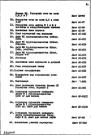 Состав альбома. Типовой проект IX-16-12Часть 1/0 Раздел 1 Архитектурно-строительные чертежи подземной части здания