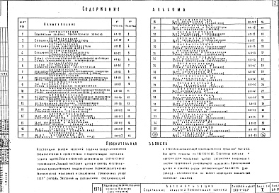 Состав альбома. Типовой проект 222-1-267Альбом 5 Чертежи задания заводу-изготовителю