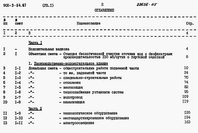 Состав альбома. Типовой проект 902-3-64.87Альбом 7 Сметы Части 1, 2 