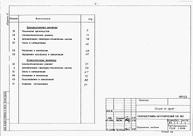 Состав альбома. Типовой проект 409-15-98.87Альбом 6  Спецификации оборудования  