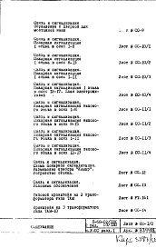 Состав альбома. Типовой проект II-68-02/12кЧасть 5 Слаботочные устройства. Альбом Э-2
