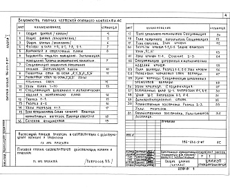 Состав альбома. Типовой проект 186-214-9.87Альбом 1 Архитектурно-строительные, санитарно-технические и электротехнические чертежи.