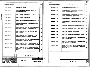 Состав альбома. Серия 3.503-79 ДорожнаяВыпуск 0 Материалы для проектирования. 