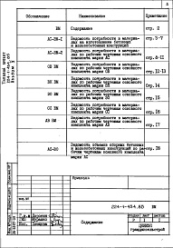 Состав альбома. Типовой проект 224-1-454.85Альбом 5 Ведомости потребности в материалах    