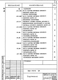 Состав альбома. Типовой проект 282-1-197.85Альбом 6 Ведомость потребности в материалах     