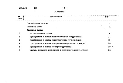 Состав альбома. Типовой проект 405-4-90Альбом 3 Сметы