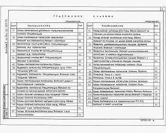 Состав альбома. Типовой проект 144-16-159.92Альбом 1 Архитектурно-строительные чертежи. Отопление и вентиляция. Водопровод и канализация. Электрооборудование. Связь и сигнализация. Газоснабжение.