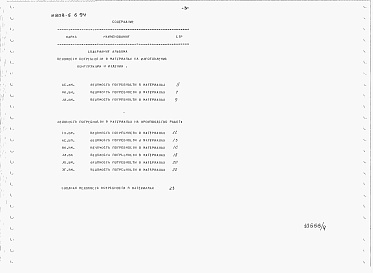Состав альбома. Типовой проект У.803-5-6.94Альбом 4  Ведомость потребности в материалах