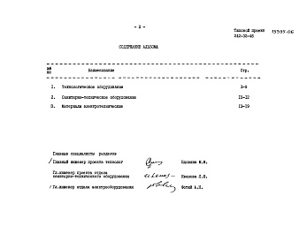 Состав альбома. Типовой проект 272-32-46Альбом 6 Заказные спецификации.